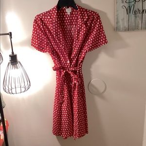 Red and White Polka Dot Dress